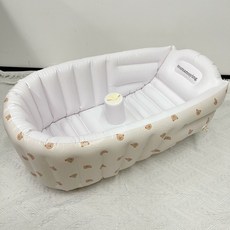 유아 물놀이 튜브 욕조 수영장, 1개, 스몰브라운베어