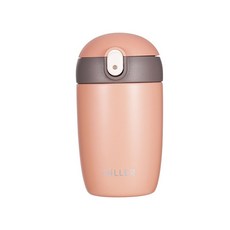 딜러 심플 비즈니스 빨대 304 스테인리스 스틸 보온보냉텀블러 MLH8940, 핑크, 300ml, 1개