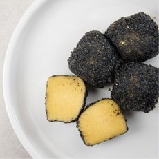 옥토끼방앗간 호박흑임자앙금 인절미 호박찰떡 수제인절미 흑임자고물 50g, 750g, 1세트