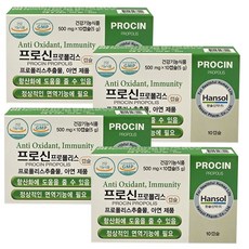 한솔 프로신 프로폴리스 5g, 4개, 10정