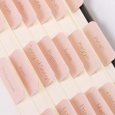 Mr. Pen - 성경 탭 75개의 탭 쿨 그레이 여성 및 남성용 라미네이트 성경 탭 성경 색인 탭 공부를 위한 성경 탭 성경 책 탭 성경 라벨 탭 여성용 미스터, Metallic Gold Lettering