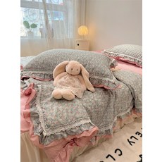 레이스이불 공주풍 프로방스침구세트 여름 친화적인 가능