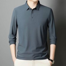男士長袖 Polo衫