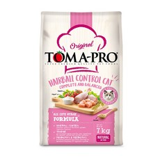 TOM A-PRO 貓咪除毛球配方 完整均衡 全齡全天然, 7kg, 1包, 雞肉 + 米飯