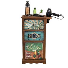 미용실 서랍장 우드 서랍 코너 레트로 헤어샵 라탄 선반 1. A 40x30x86