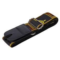 棉質刺繡吉他背帶 古典吉他背帶 電吉他背帶 烏克麗麗背帶 刺繡皮質 電吉他民謠古典通用加寬加厚背帶 木吉它肩帶, 1個, 黑色棉質刺繡