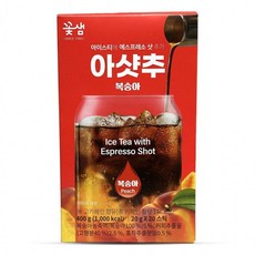 스틱 꽃샘 아샷추 복숭아 아이스티 에스프레소 20T 아이스티스틱 아이스틱가루 여름차 시원한차, 1개, 상세페이지 참조