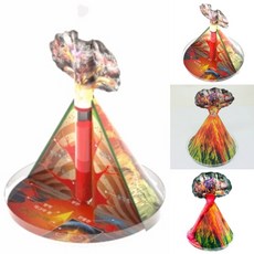 발포정 화산모형 만들기 마그마폭발 분출 관찰 과학실험교구 (1인용) 실험재료 화학반응