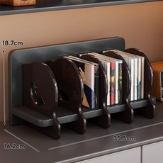 桌面CD DVD架 碟片收納置物架 黑色, 1個, 黑色-紅茶