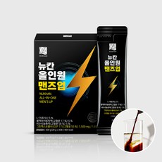 [본사 공식]뉴칸 올인원 맨즈업 액상 스틱 야관문 아르기닌 블랙마카(30포), 600g, 1개