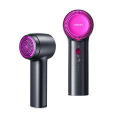 토라스 6중날 충전식 보풀제거기 세탁소용 3단조절 니트 보풀제거, 다크그레이(핑크), RA018