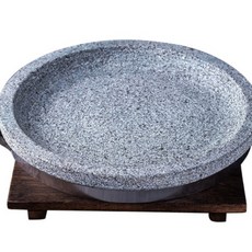 고기돌판 구이용 삽겸살 맥반석 미니 돌판 원형 업소용 곱돌판 돌냄비 L_돌솥 직경 30cm, 1개