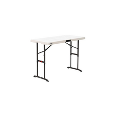 LIFETIME 접이식 기본 테이블 아몬드, 화이트