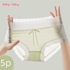 락해심 여성 아이스 노라인 시스루팬티 5종세트