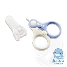 KU KU 酷咕鴨 初生嬰兒安全剪刀(短圓頭刀刃), 1個