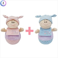 션톅h74 15522 오뚝이 세트 2개 (핑크+파랑) 인형 어린이 아기장난감 감각발달 키즈^^*