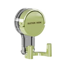 아이베란다 압축 레버 후크걸이 무타공 진공 훅 흡착식, 1개, 그린
