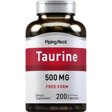 파이핑 록 타우린 500mg 200 아미노산 프리 폼 비유전자변형