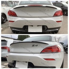 BMW E89 쿠페 Z4 18i 20i 23i 28i 30i 35i 3D 스타일 리어 스포일러 2009-14 호환, 미도색 스포일러