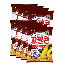 꼬깔콘 롯데제과 군옥수수맛, 72g, 8개
