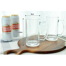 유리 맥주컵 480mL 2P, 2P 세트