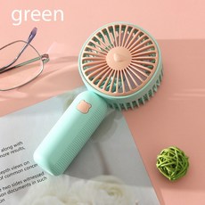 탁상용 선풍기 무소음 무선 미니 usb 충전형 사무실 미니 포켓 핸즈프리 여행 선풍기 쿨러 충전 휴대용 캠프 US 여름 냉각 데스크탑 편리한 야외, green
