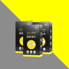 접착제제거용 물티슈 본드자국 제거 티슈 양면테이프 각종 끈적임 인쇄 제거 일회용 포장 대용량 108매 이다해 추천템, 108개