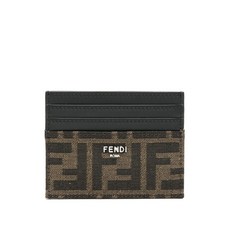 펜디 FF 자카드 가죽 카드홀더