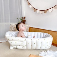 유아 물놀이 튜브 욕조 수영장, 1개, 올리브