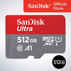 샌디스크 마이크로SD카드 512 기가 SDXC 울트라 QUAC 512GB, 1개