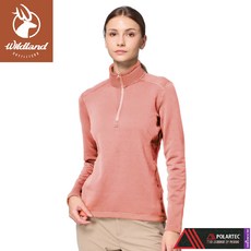 Wildland 荒野 女 Polartec PSP 彈性半開襟保暖衣