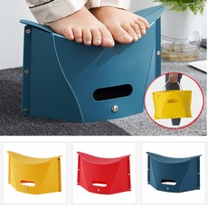 플라스틱 발받침대 겸용 핸드 접이식의자 어린이 육아 출산 안전용품 안전발판 디딤대 욕실발판 변기발판 목욕 용품 미니 간이 줄서기 강당 교회 단체 행사 체어, 스카이블루