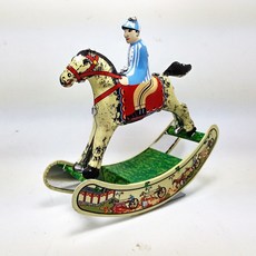 Zhijing 골동품 스타일 주석 장난감 바람 위로 로봇 철 금속 모델 바람에 대 한 장난감(Colorful), 1개, 화려한