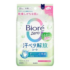 비올레 Bioré 제로 시트 화장수 성분 in 시원한 비누의 향기 20장입 제한 시트 데오도란트 시트, 1개, 1g