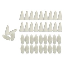 DAMMAIDDAO 40x 블렌딩 스펀지 펜 헤드 스케치 문지르기 스펀지 교체 아티스트 스케치 펜 스펀지 하이라이트 섀도우, 하얀색