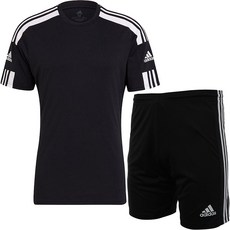 아디다스 반팔티 반바지 반팔 티셔츠 운동복 세트 SQ21 남여공용 여름 트레이닝복 블랙 + SHP 마스크