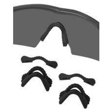 오클리 M 프레임 시리즈 선글라스용 실리콘 교체용 노즈 피스 노즈 패드 2쌍 블랙 & 블랙 레귤러 핏