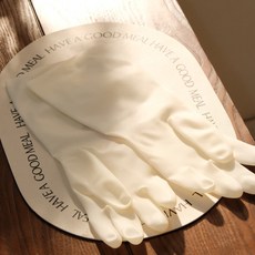 다용도 투명 니트릴 고무장갑, 1개, 대(L), 화이트33cm 