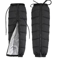 남성용 무릎 패드 두꺼운 방풍 및 방한 바이크 오토바이 레깅스 슬리브 길어진 여성용 겨울 라이딩 면화 바지, [04] L-XL 코드 여성 / 체중 130-160 캐