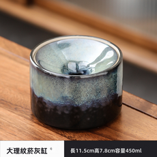 GUEFOON 帶蓋防飛灰菸灰缸家用, 1個, 漏斗菸灰缸綠色:如圖所示（3242）