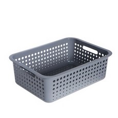 심플한 아이바스켓 단순한 중형 자연스러운 리빙정리 91609PC 1(ea), WH