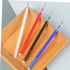 열펜흰색 재단 표시 컬러 열펜 정교한 재봉 작업 원단용 펜, 1개, 블랙