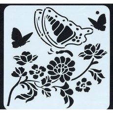 CU1-014型染版 蝶古巴特DIY 簍空模板 塗鴉模版 繪畫模版, 1個, CU1-0014