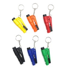 비상 탈출 키트 창문 유리 망치 호각 안전벨트 커터, 1개