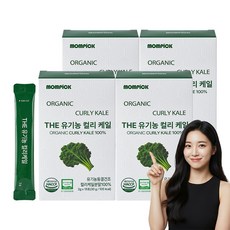 맘픽 컬리케일 유기농 곱슬케일 100% 분말 동결건조 가루 파우더 스틱, 60개, 2g