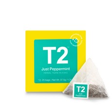 T2 페퍼민트 티백, 25개, 1박스, 25개입, 1.5g