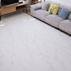 제로벨 제로플러스 21T 층간소음 방지 PVC 롤매트 유아 어린이매트, 마블화이트