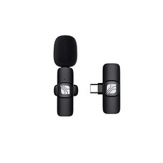 SPEC 휴대용 외부 무선 블루투스 라발리에 클립 온 라펠 마이크 라이브 스트리밍 비디오 녹화 TIK Tok Live 페이스북 아이폰용 유튜브 스트리밍(블랙) 365510