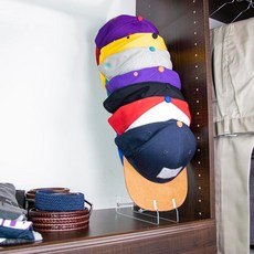 STAUBER 최고의 아크릴 야구 모자 랙 - 오리지널 다용도 모자 디스플레이 정리함 - 미국에서 제작! 투명 1팩 194581, 2-투명, 1팩