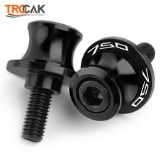 가와사키 Z750 Z 750 2007 2008 2009 2010 10mm 슬라이더 스탠드 나사 2011- 바이크 오토바이 액세서리 스윙암 슬라이더 스풀, 블랙 10mm, 1개